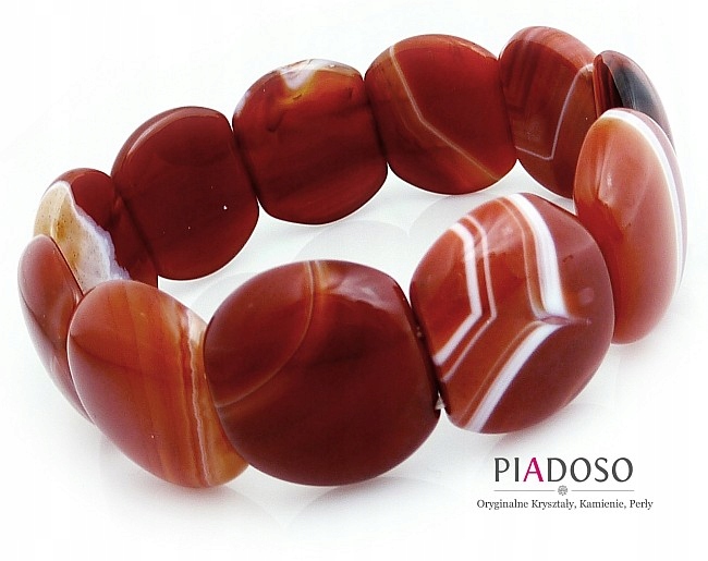 Karneol Elegantní Přírodní Náramek S Certifikátem