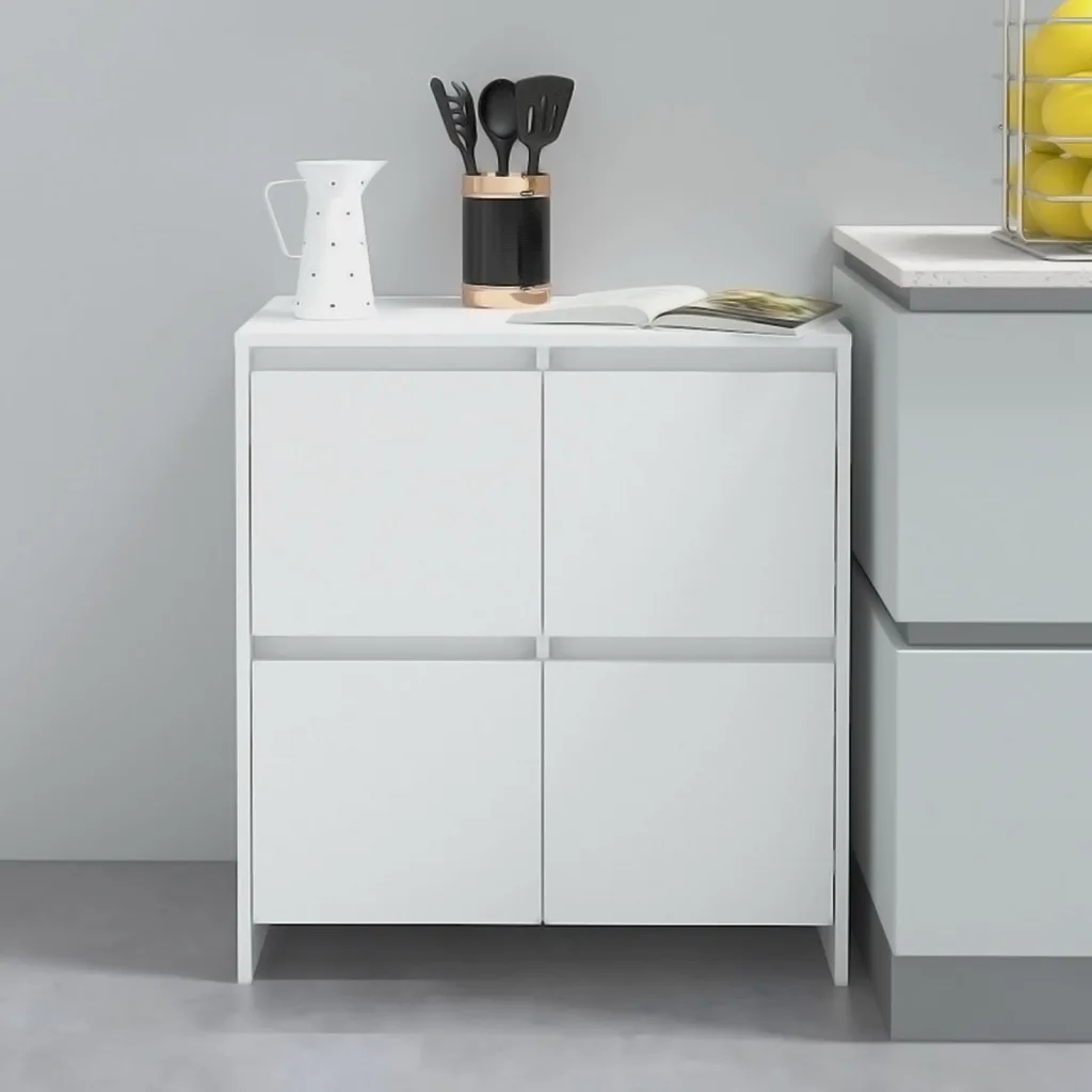 vidaXL Příborník bílý 70 x 41 x 75 cm kompozitní dřevo