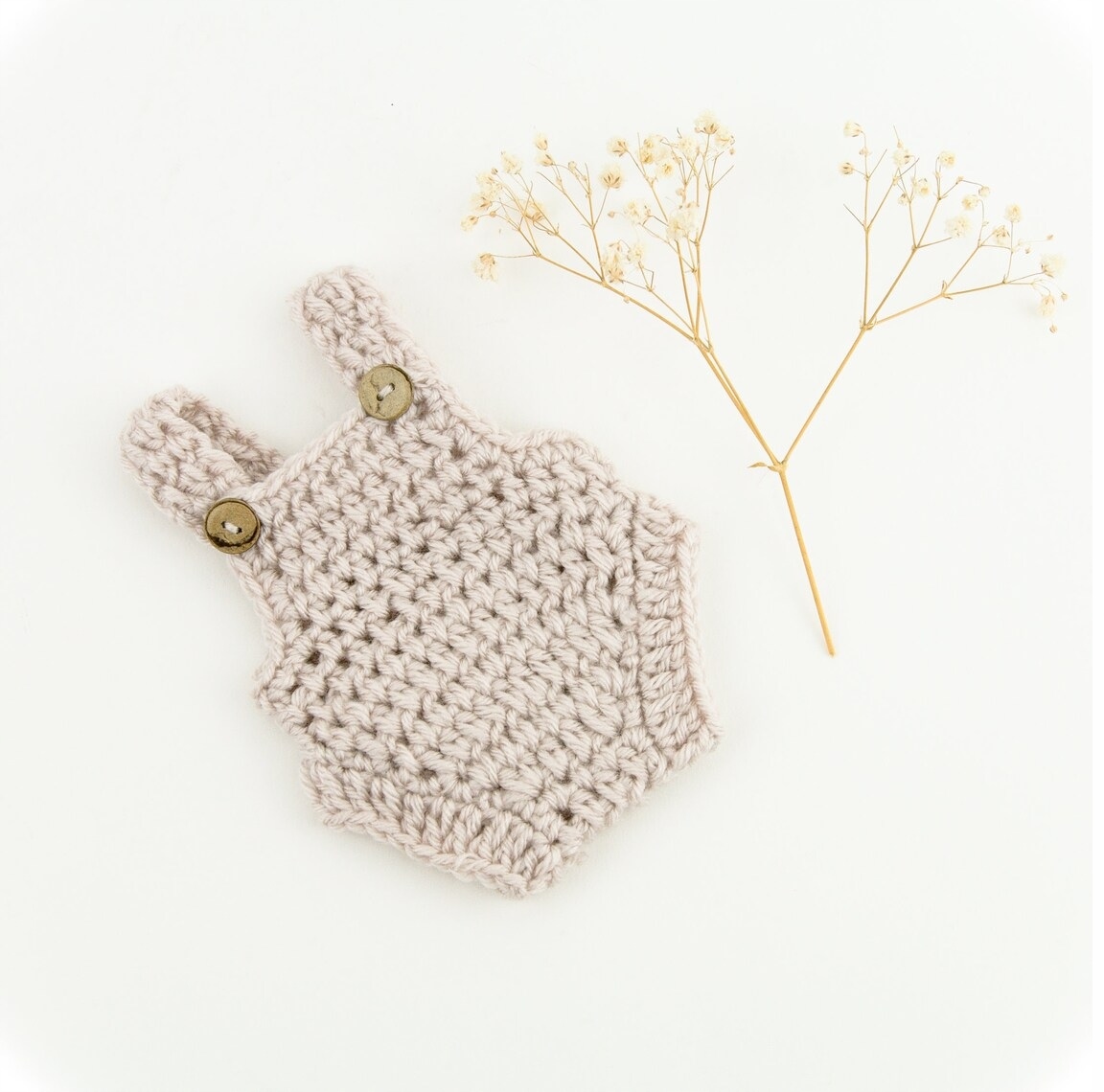 

Kombinezon z włóczki Miniland 32cm naturalny