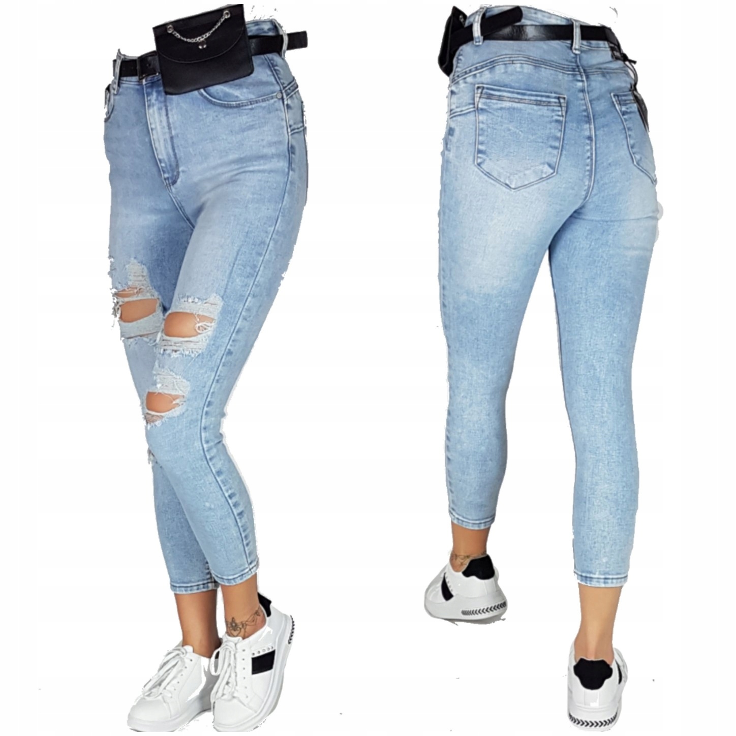 

Spodnie Jeans Z Dziurami Denim Life Plus Size 42
