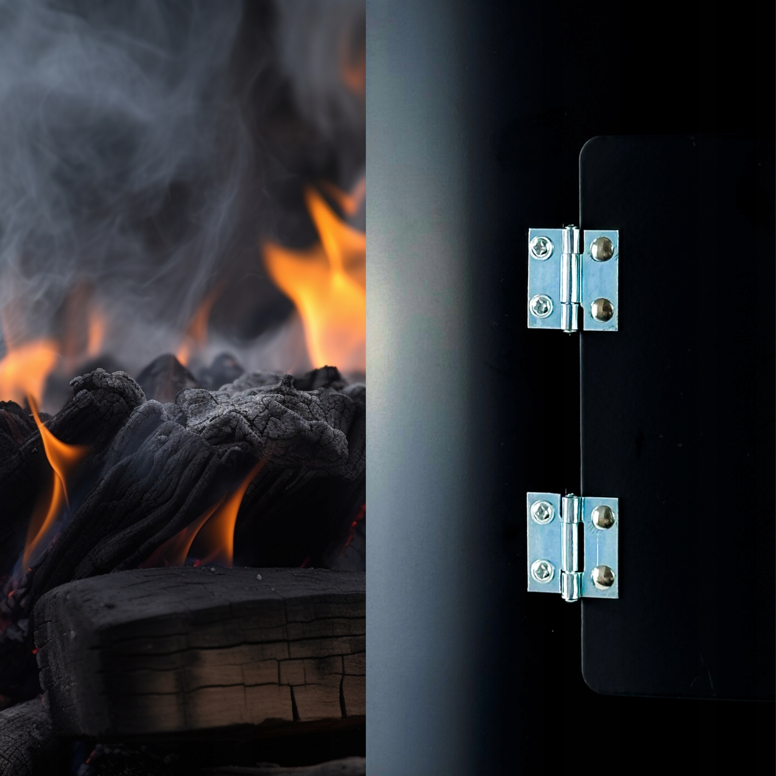 GRILL WĘDZARNIA WĘGLOWY OGRODOWY PALENISKO 3W1 OKRĄGŁY PRZENOŚNY +GRATIS Materiał metal