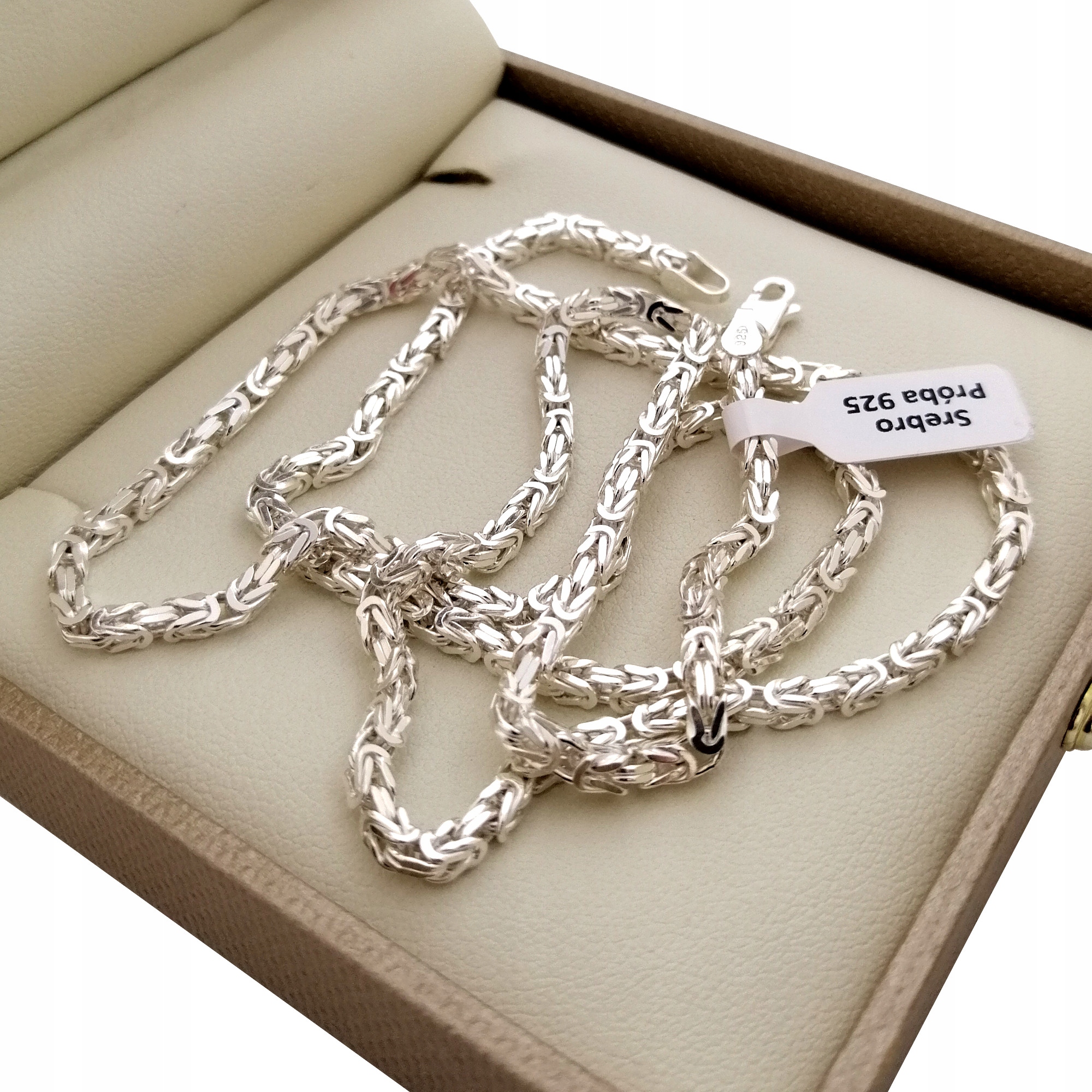 

Srebrny Łańcuszek Królewski 65CM 2,8MM Próba 925