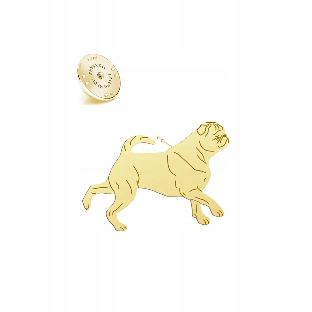 Odznak s psem Gryfonik Brabancki 925 Šperky Dedikace Bonus