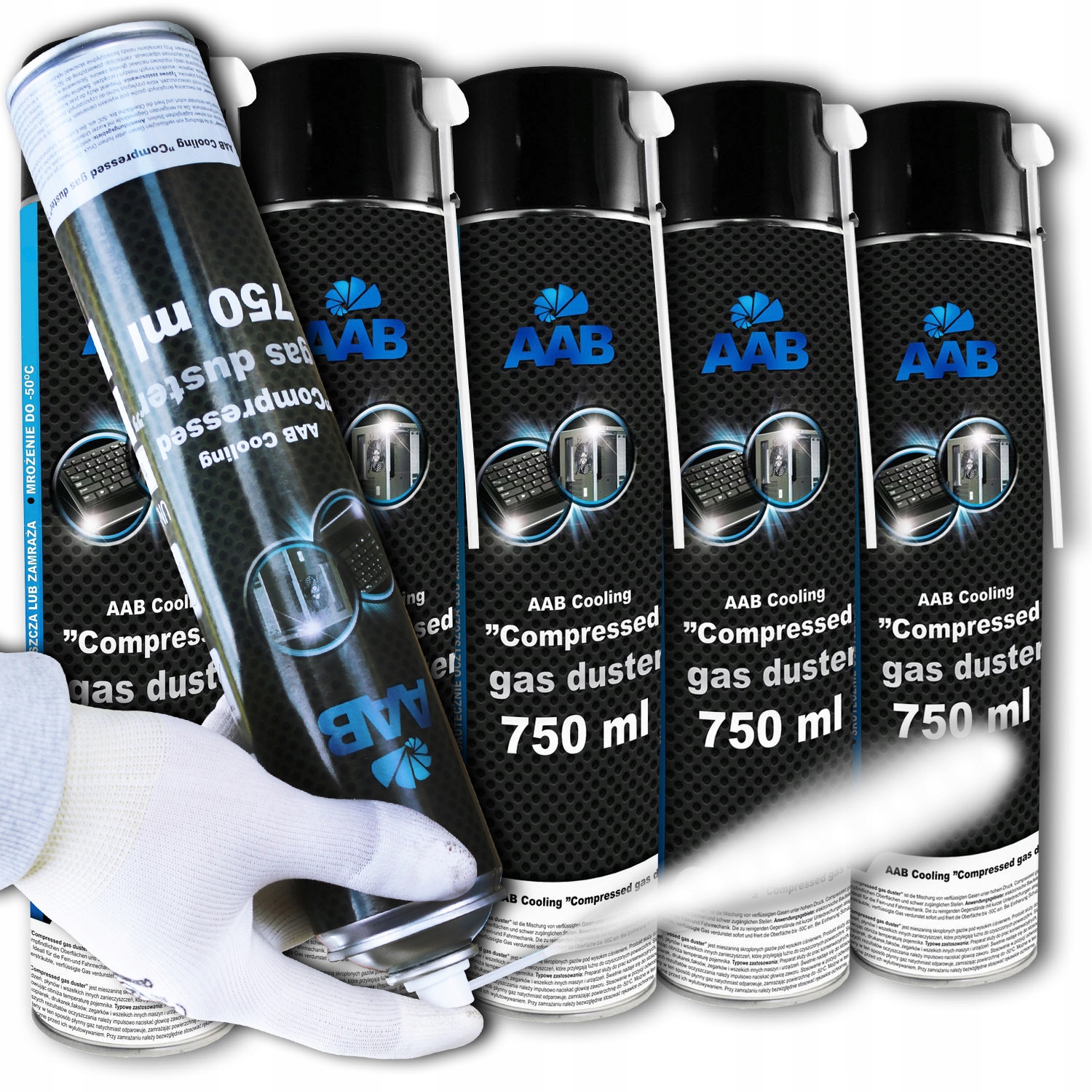 AAB COOLING ZAMRAZACZ W SPRAYU DO 50C ICE 5x750ml