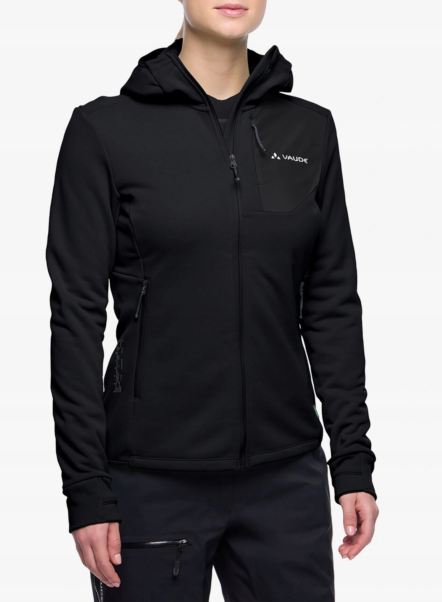 Mikina fleecová Vaude Monviso Fleece Jacket III černá/černá 40 (M)