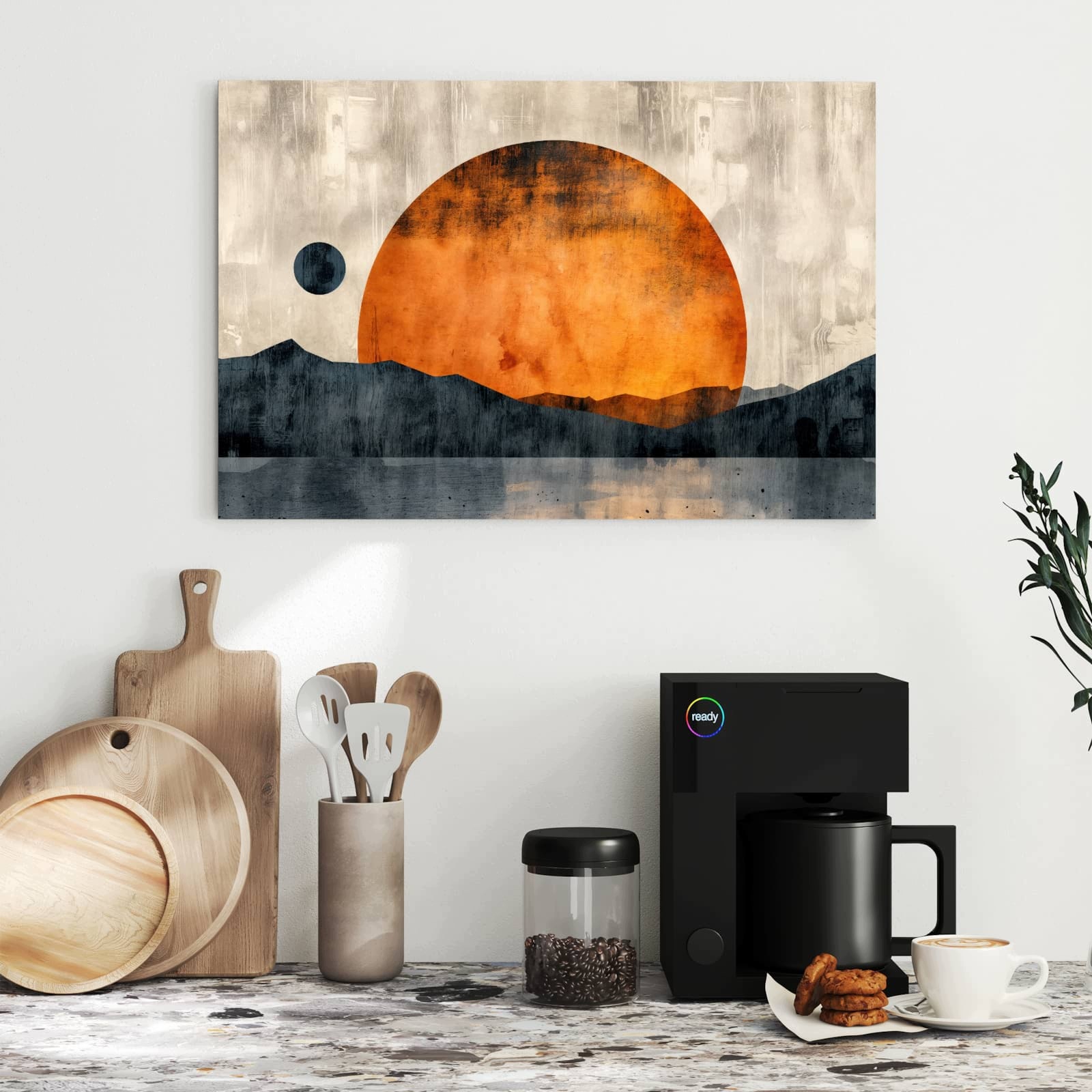 Magnetická tabule Západ slunce Umění 60 × 40 cm