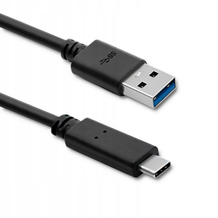 Kabel Usb Qoltec 3.1 typ C męski Usb 3.0 A męski 1.8m Czarny