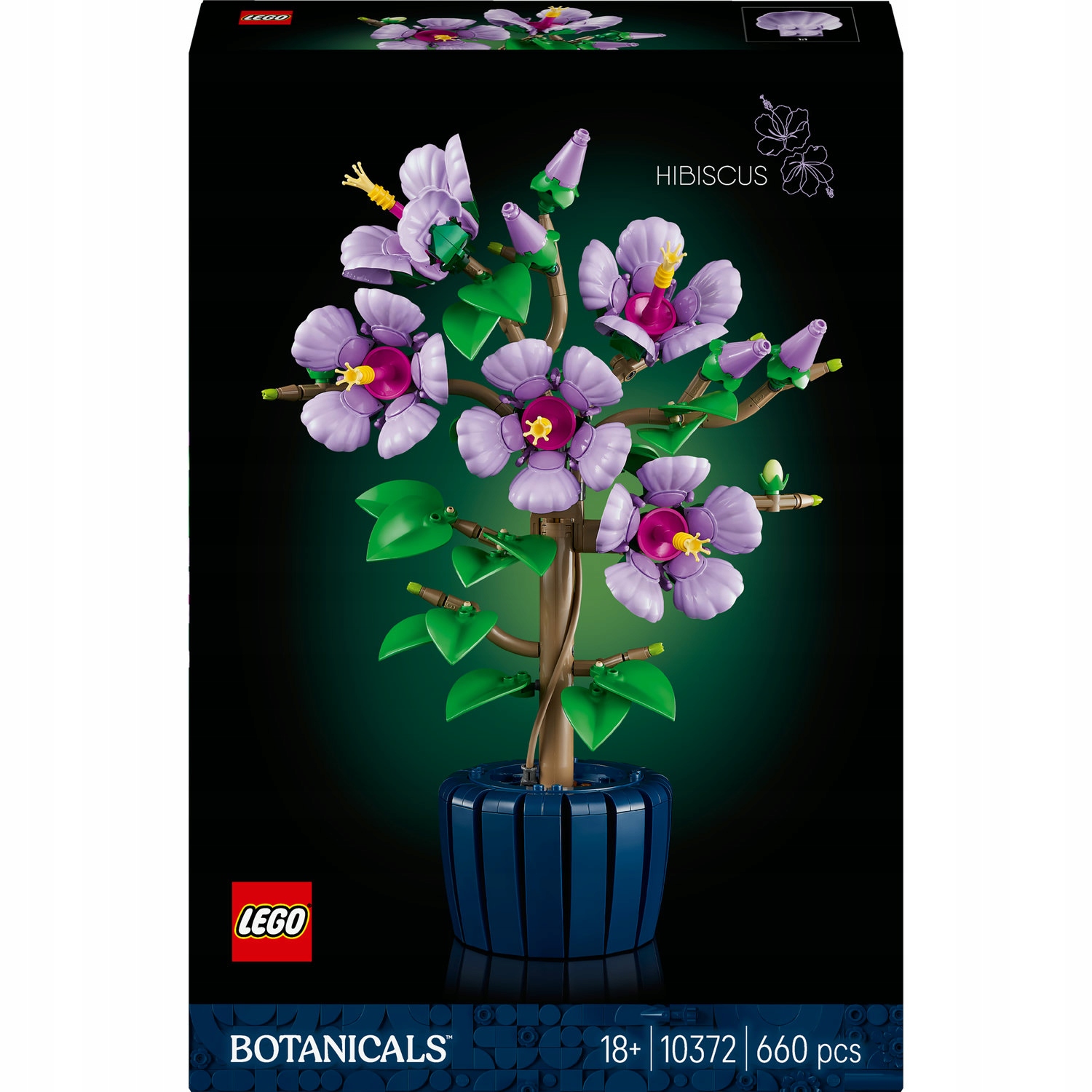 Lego 10372 Botanical Collection Hibiskus Květiny Květina v květináči
