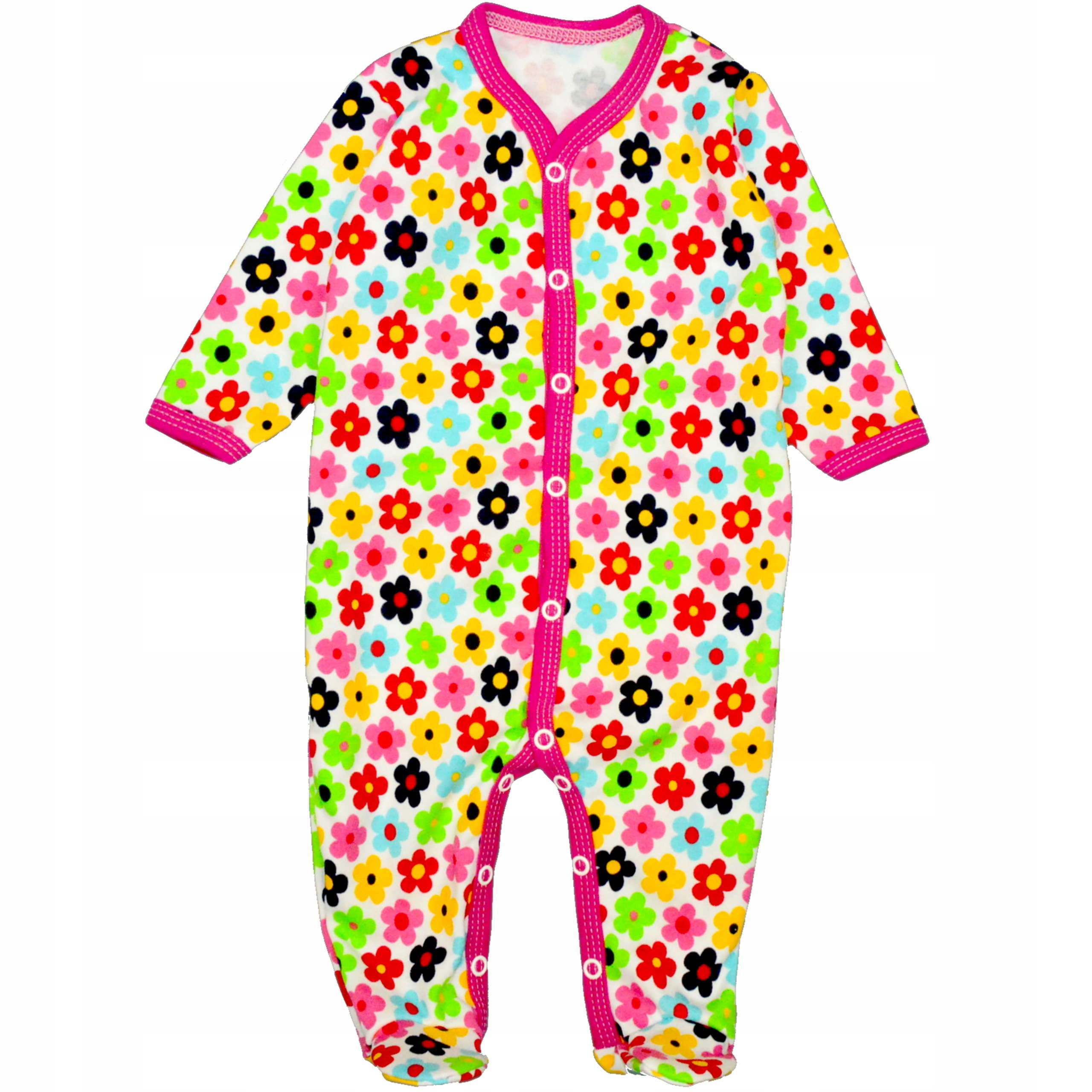 

Pajacyk pajac ze stópkami 92 kwiatuszki