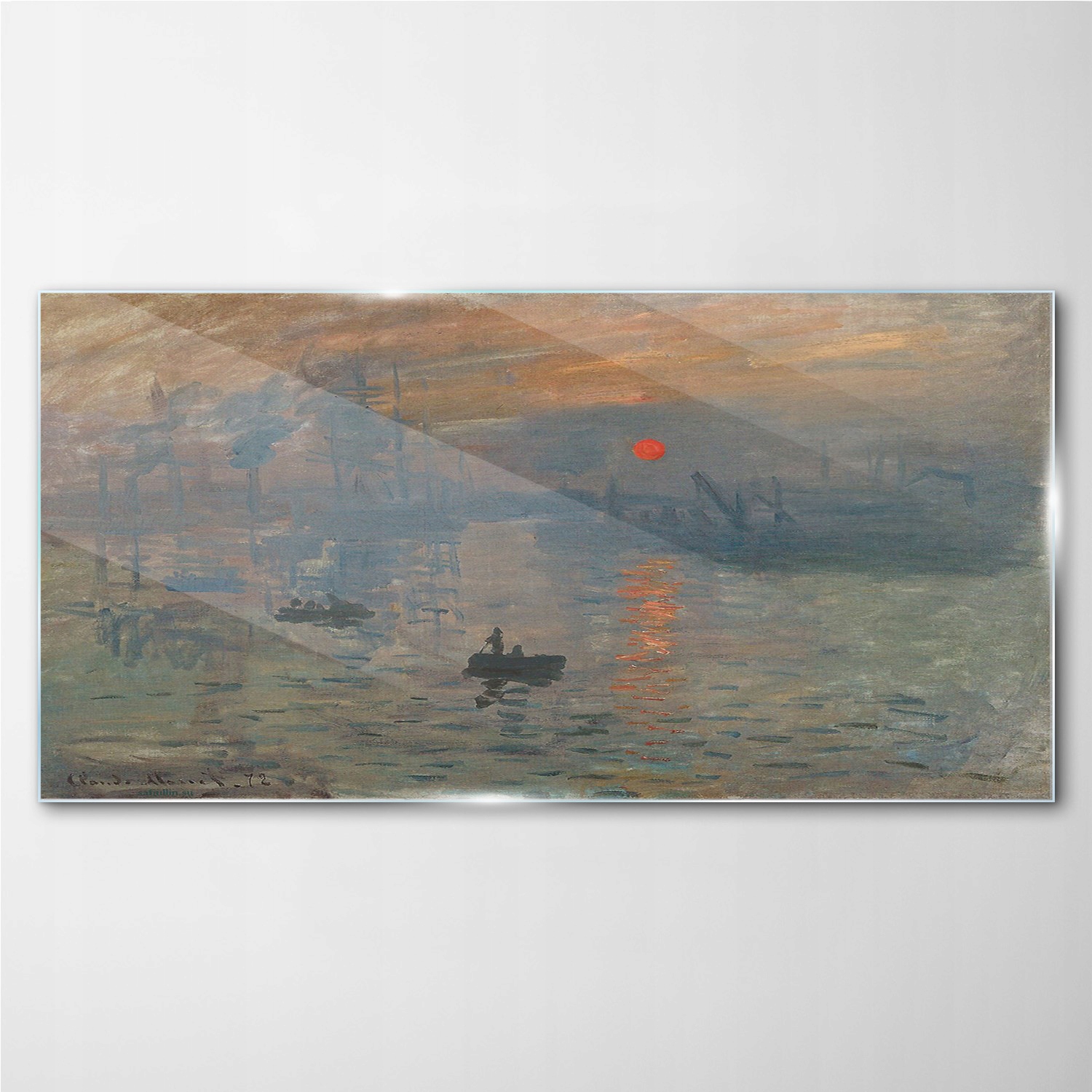

Obraz szklany na ścianę Wschód słońca Monet 100x50