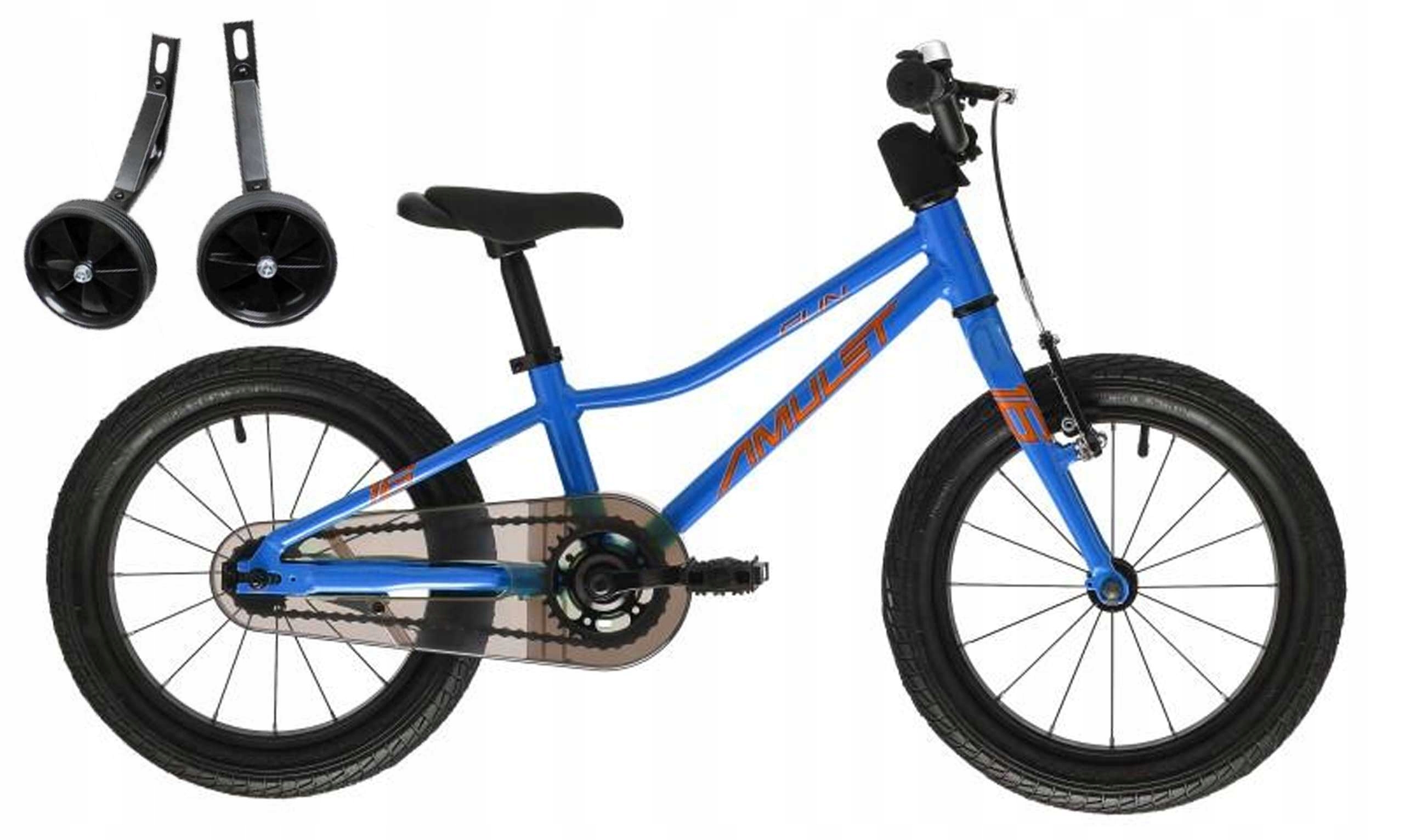 Rower dziecięcy lekki Amulet Fun (16'') 7,2 kg brilliant blue/orange
