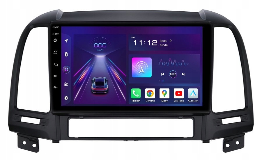 Rádio 2DIN Navigace Android Hyundai Santa Fe 2 II 8/256 Gb Dsp Carplay Lte