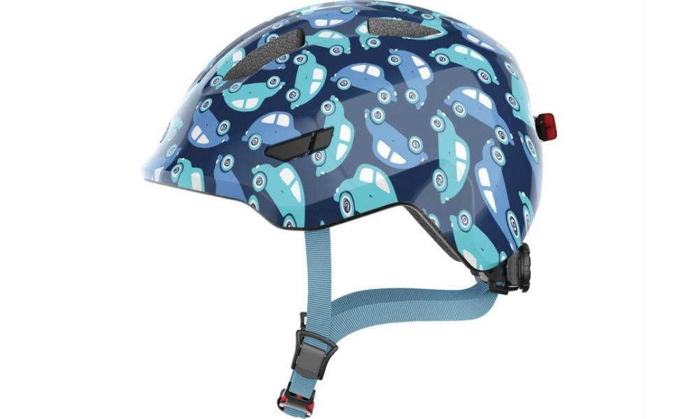 Kask Rowerowy Abus Smiley 3.0 Led Niebieski S