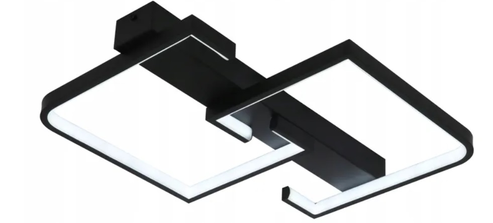 LAMPA LED KWADRAT SUFITOWA PLAFON LED + PILOT Kształt kwadratowy