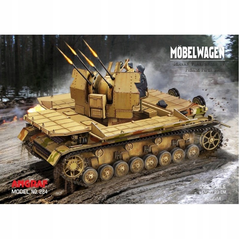 Angraf 224 Flakpanzer IV Mobelwagen 1:25