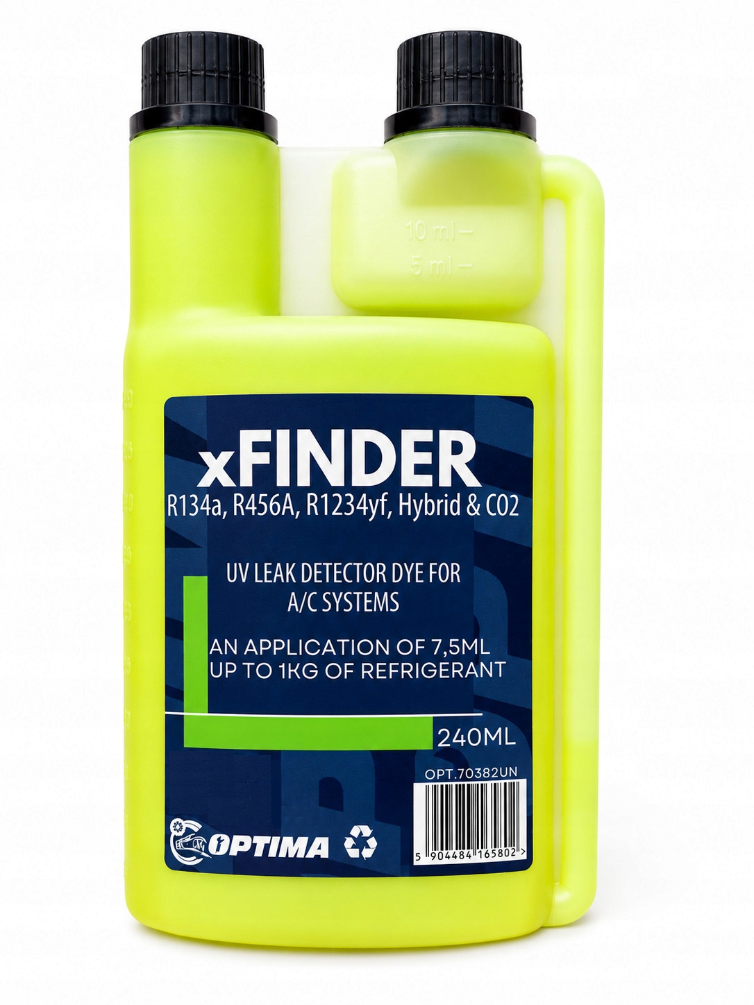 Barwnik kontrast Uv do wyszukiwania nieszczelności klimatyzacji 240ml