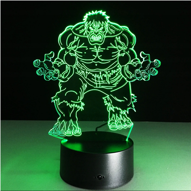 

Lampka Nocna 3D Avengers Hulk Pilot