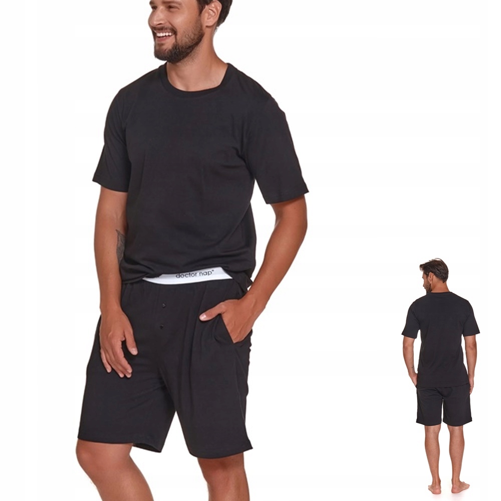 Pánské pyžamo Doctor Nap 4332 M 46 černé