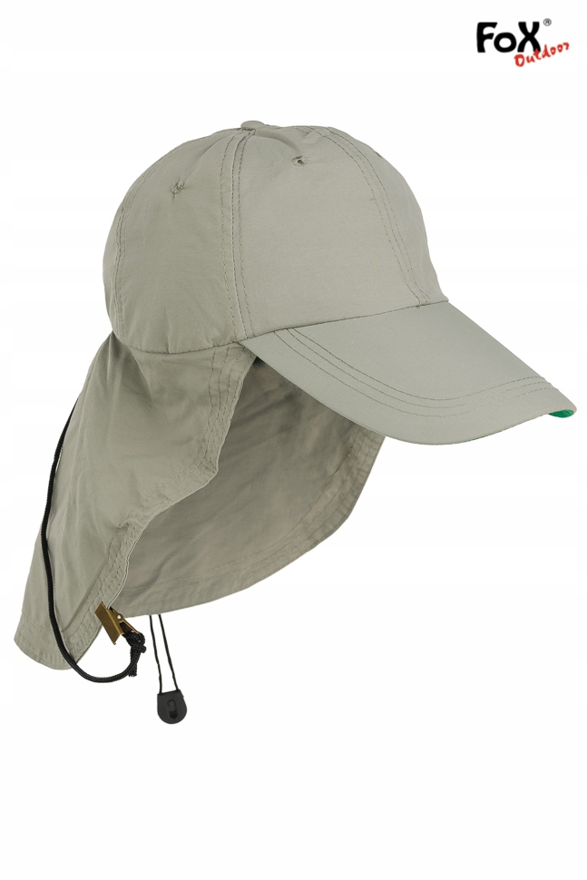 Pustynna CZAPKA SAHARA z NAKARCZKIEM - OLIVE Marka Fox Outdoor