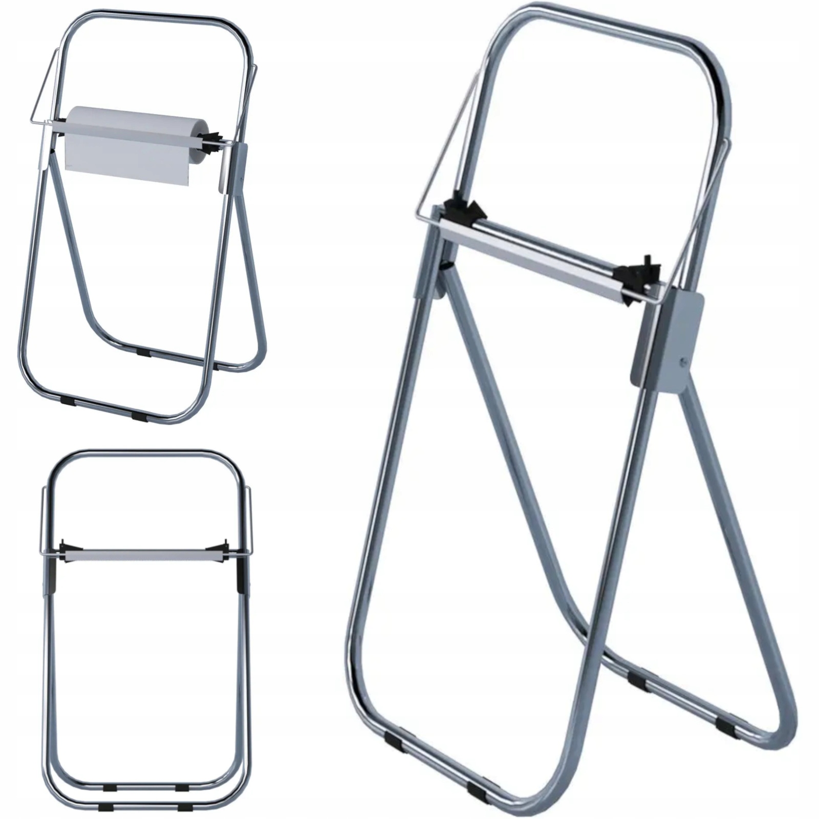 Stojan na voľne stojaci dávkovač papierových utierok na rolku 430 mm