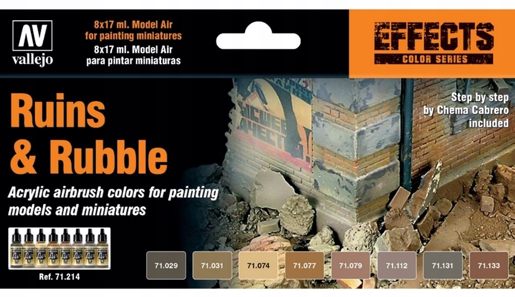 Vallejo 71214 Barvy Model Barva Ruins Rubble