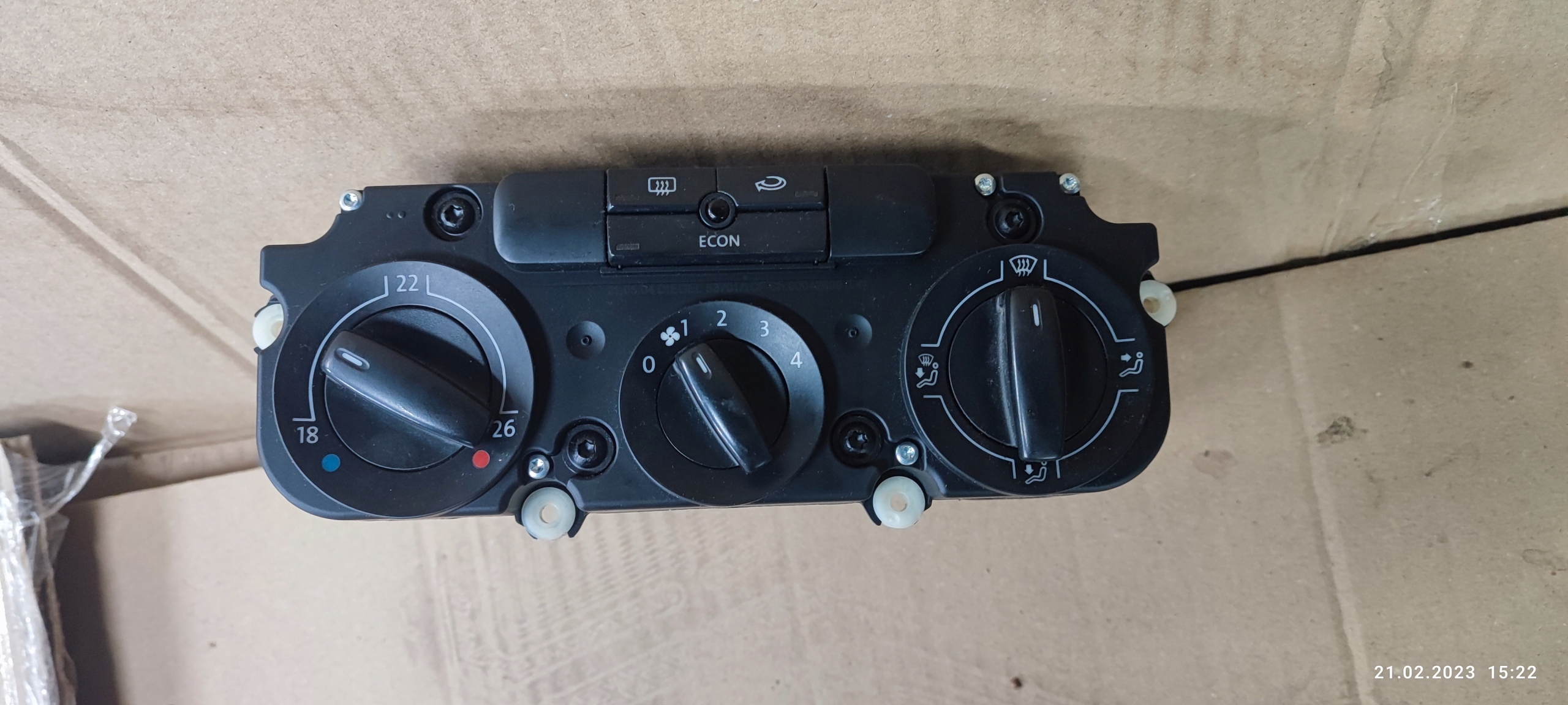 VW GOLF V panel ovládání klími klimatizaci AC