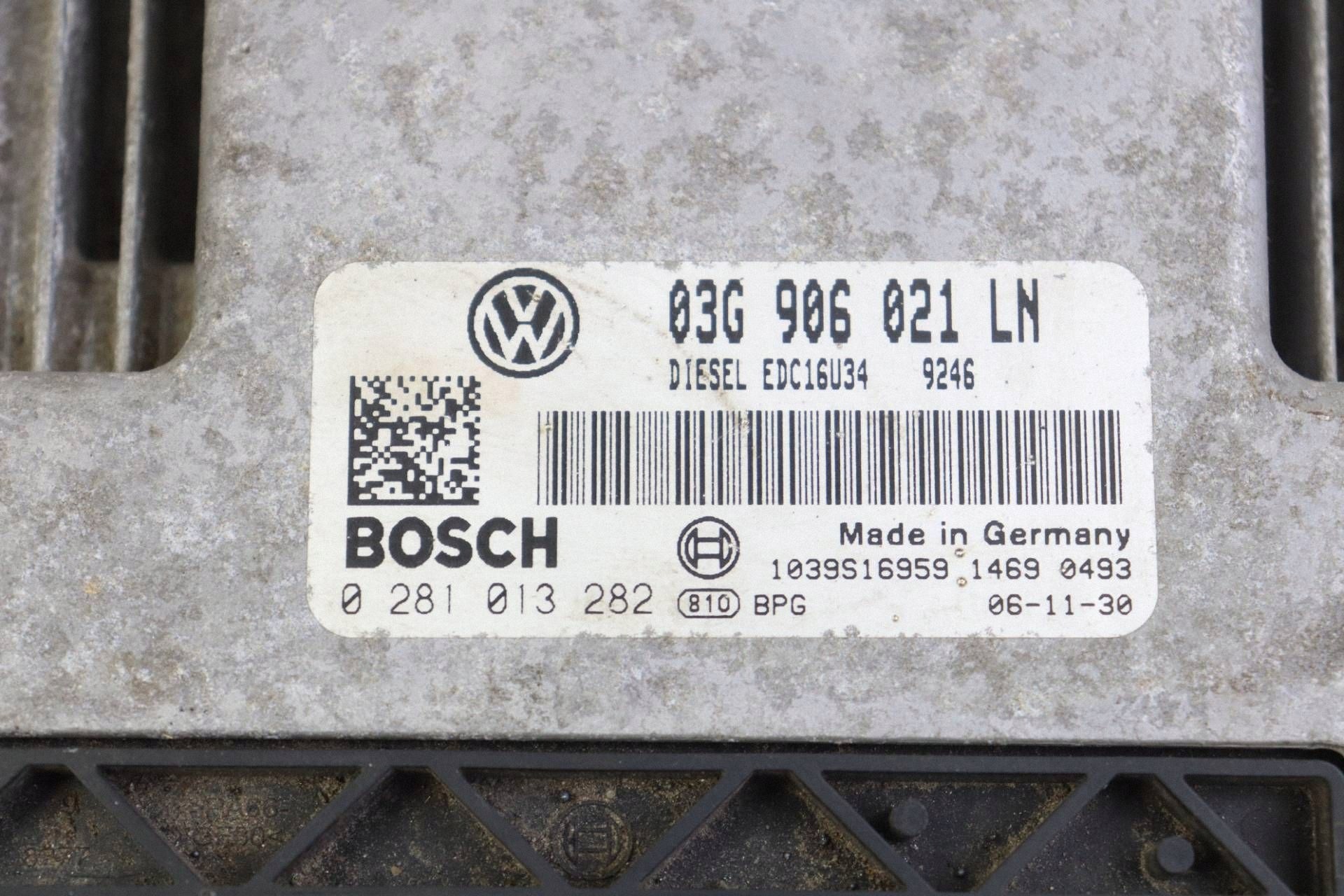 SEAT ALTEA e modulo computer Motore 1.9 TDI 03G906021LN 0281013282