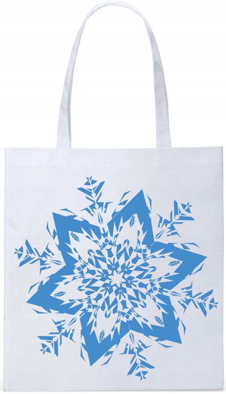 EKO TORBA ZAKUPY PREZENT ŚWIĄTECZNA ŚNIEŻYNKA