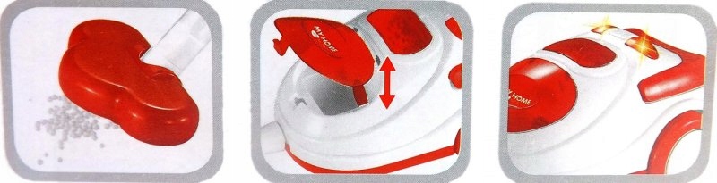 ODKURZACZ DLA DZIECI INTERAKTYWNY DŹWIĘKI 3213C Kolor dominujący odcienie czerwieni