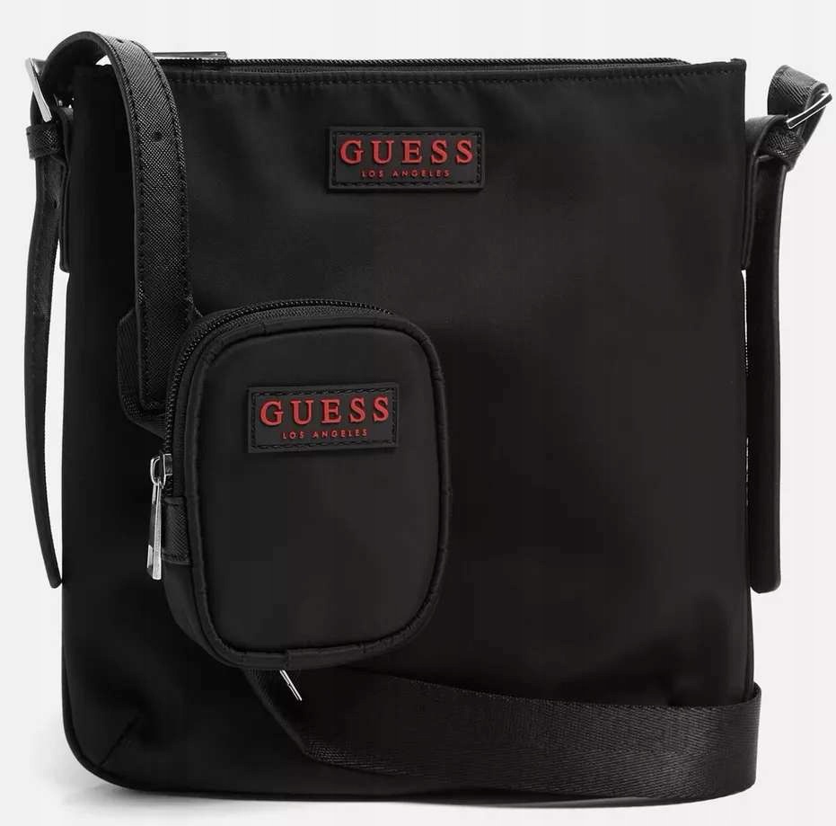 Guess dámská kabelka, crossbody Black Red Logo
