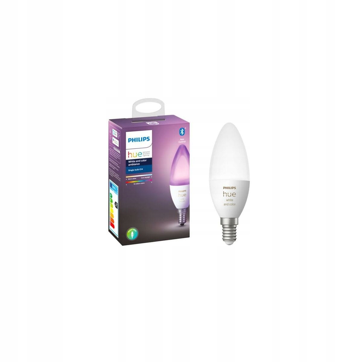 Żarówka Smart LED E14 6.5 W 470 lm RGBW Philips Hu