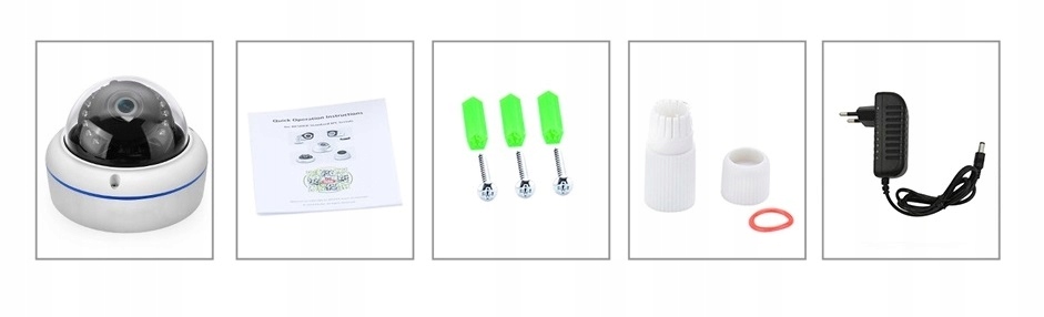 KOPUŁKOWA BEZPRZEWODOWA KAMERA ZEWNĘTRZNA IP WiFi Wysokość produktu 8.5 cm