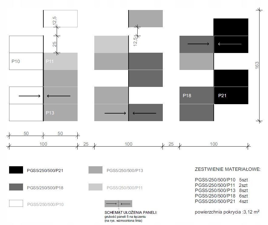 ZESTAW 25 paneli dekoracja akustyka APAMA DECOR gr. 5cm kolory Materiał pianka