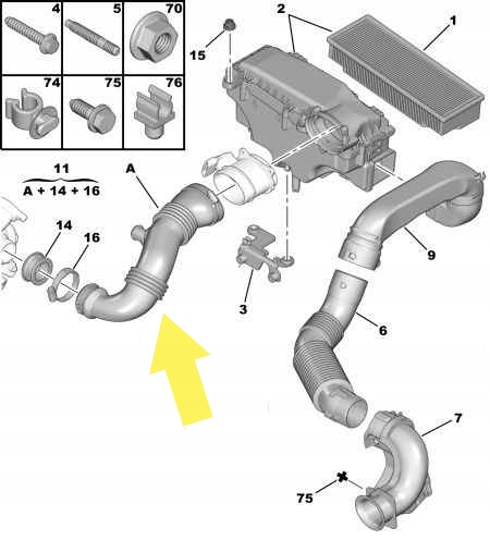 PRZEWOD TURBO RURA CITROEN C5 JUMPY XSARA PICASSO Part manufacturer Other