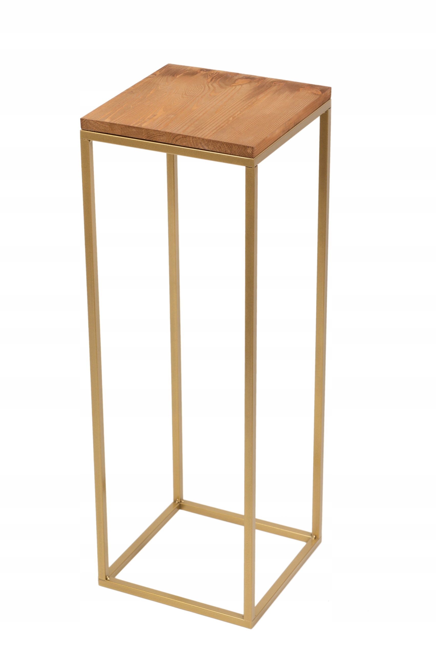 Držák Na Květináč Kovový Stojan Na Květiny Zlatý 70 CM Loft Polský