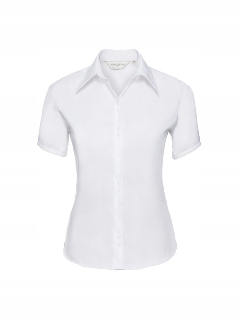 Dámská košile s krátkým rukávem bez žehlení Russell Bílá S