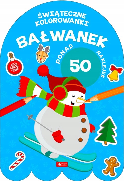 

Bałwanek Kolorowanka z naklejkami Święta Mikołajki