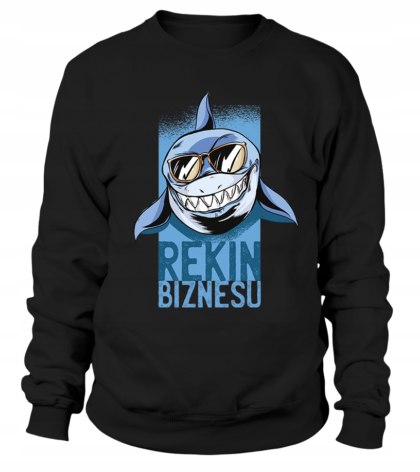 Pánská Mikina Žralok Business Černá 3XL Černá Pro něj Chlapa Manžela Chlapa