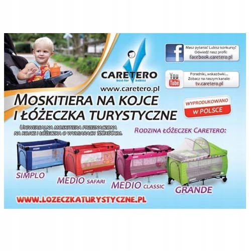 

Moskitiera do Łóżeczka uniwersalna caretero