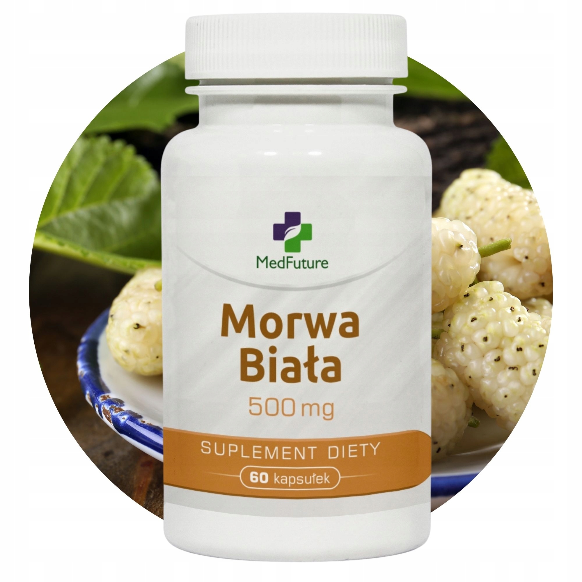 Morwa Biała w kapsułkach 500 mg