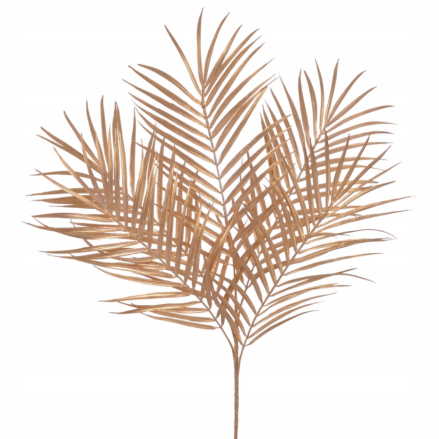 BUKIET LIŚCI LIŚĆ LIŚCIE PALMY GAŁĄZKA OZDOBNA ZŁOTA SZTUCZNE KWIATY