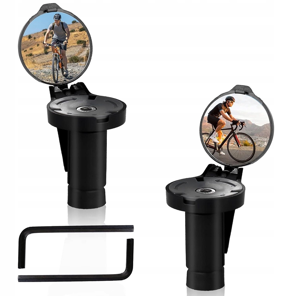2X Lusterko Rowerowe Składane Mini Do Roweru do szosy