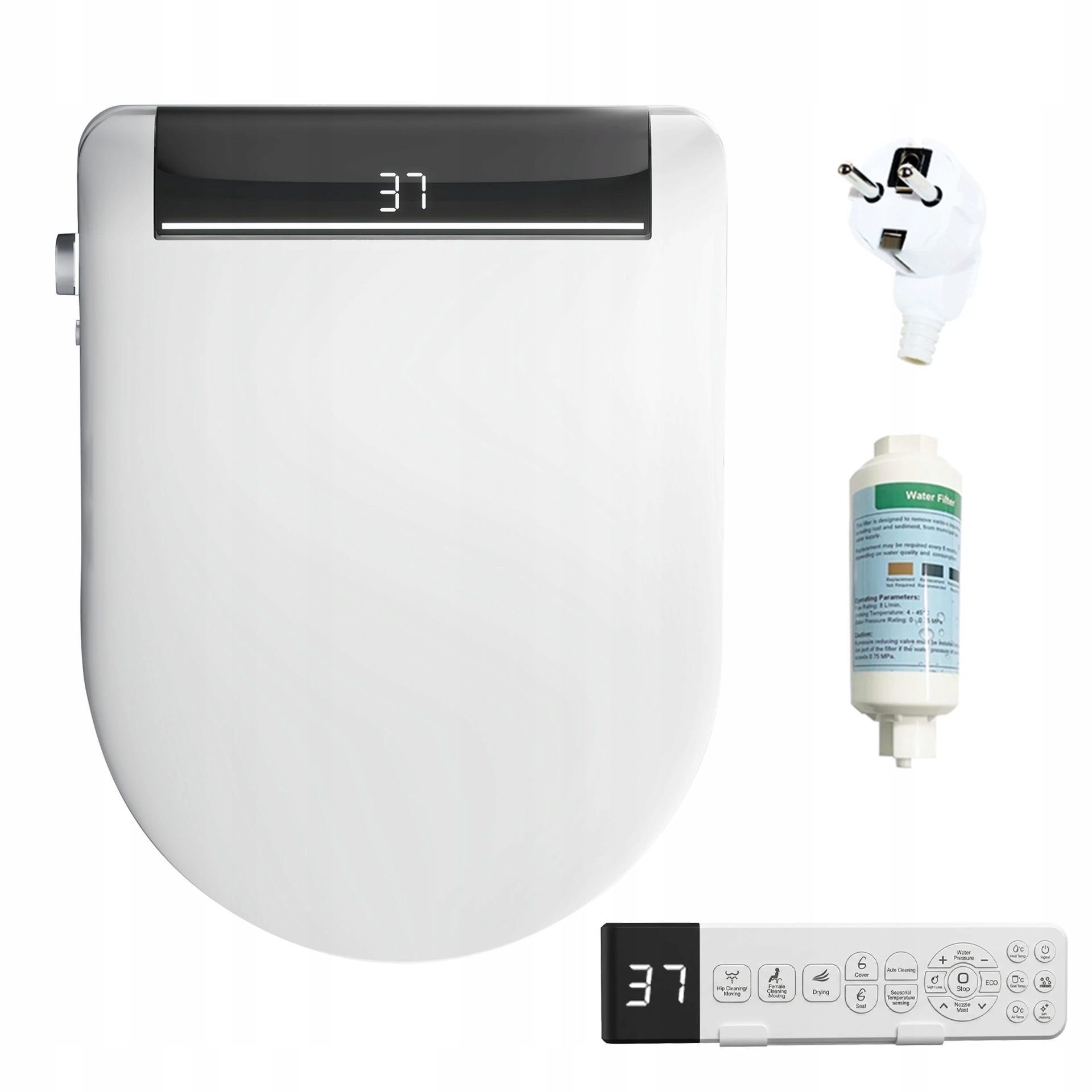 Wc Sedátko Inteligentní Bidetová Myčka Funkce Mytí Pro Ženy Hygiena