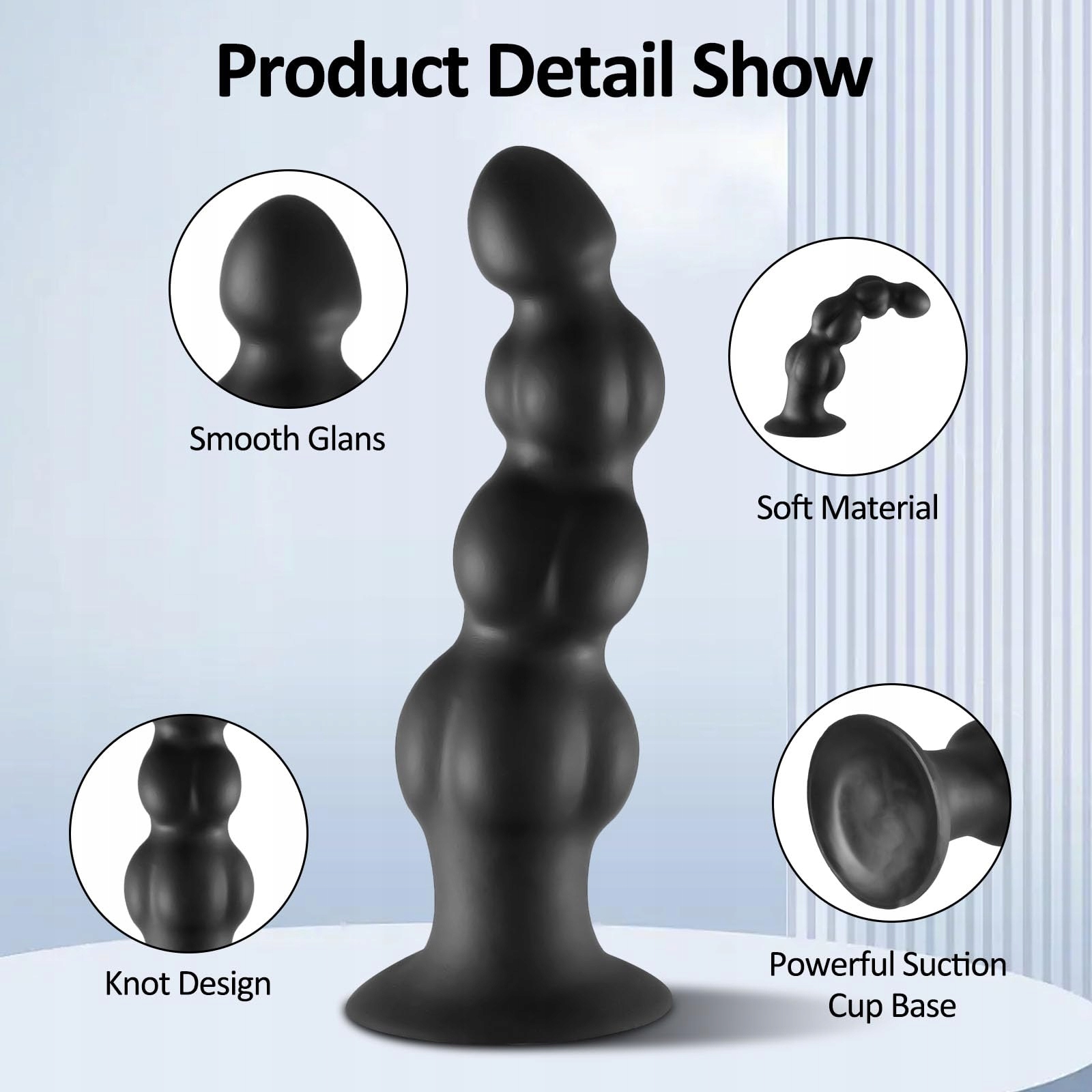FANTASY Dildo Analny 17CM Z Przyssawką Do Stymulacji G Punktu I Prostaty — miniatura 2