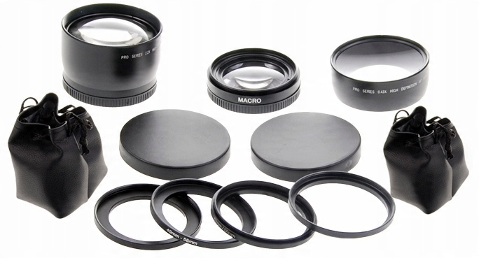 

Zestaw Konwerterów Tele Wide Makro 58MM AFKIT58