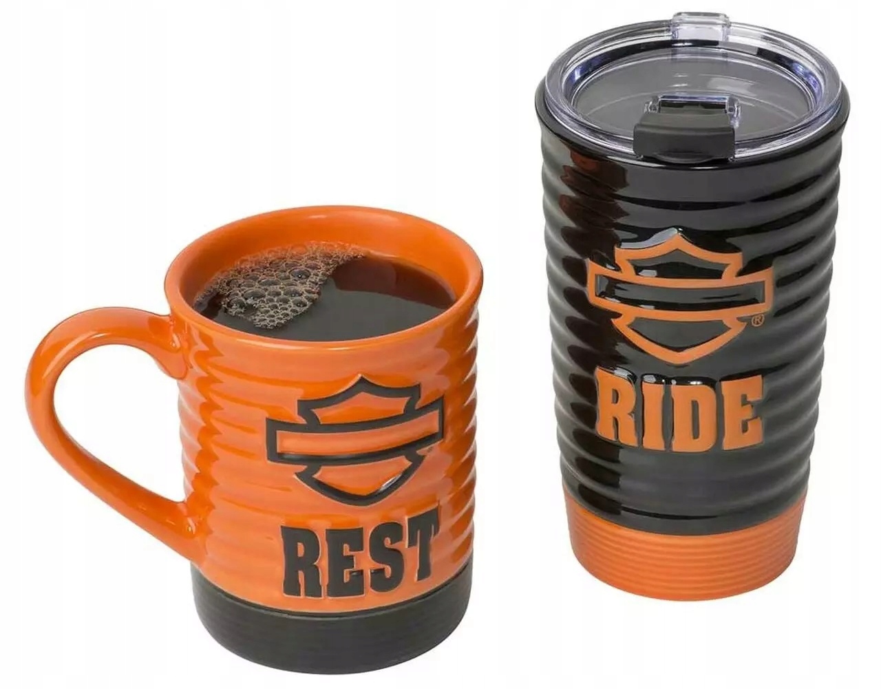 Sada cestovných/kávových hrnčekov Harley-Davidson Core Ride & Rest
