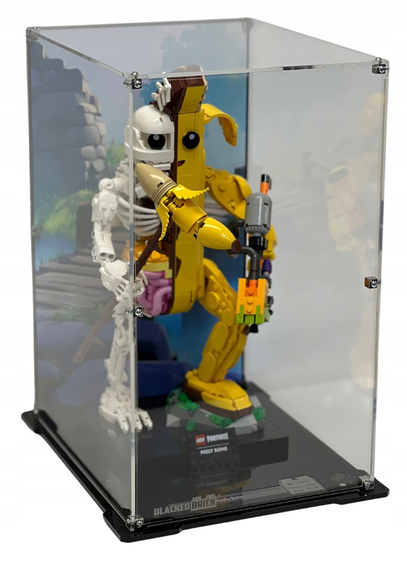 Vitrína s pozadím Blacked Brick pre Lego Fortnite 77072 Koža