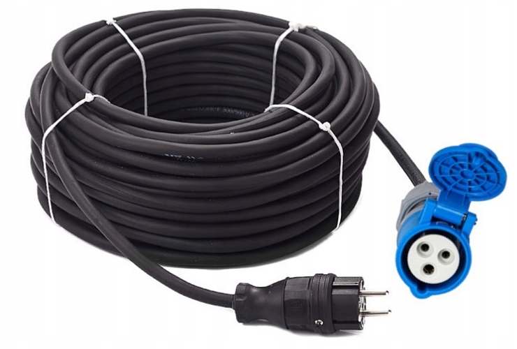 Kabel pro obytný přívěs 10m 3X2,5 IP44
