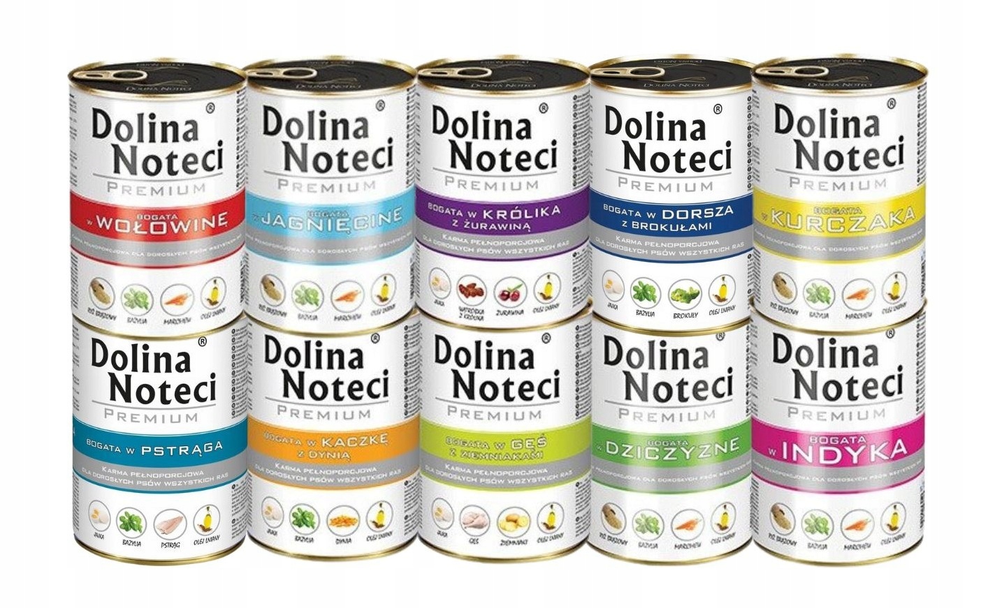 Levně Dolina Noteci Premium Vlhké krmivo mix chutí 10x400g