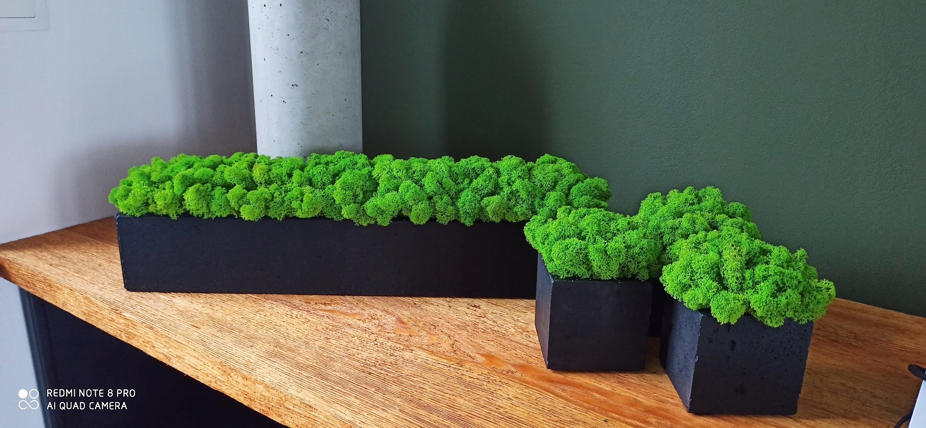 Kostka betonowa z mchem 60cm Wysokość produktu 17 cm